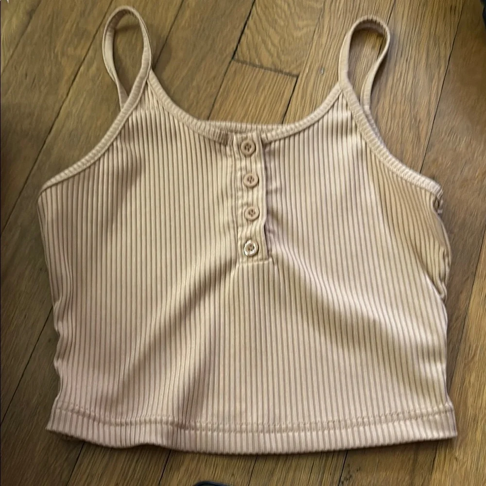 Black Ribbed Tank Top - Picture 3 of 3